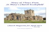News & Views From St Mary’s Church Ecclesfield Sheffield Daily Telegraph reported “St. Mary’s Church, Ecclesfield, was yesterday the centre of attraction for inhabitants over