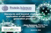Standards and beyond: challenges of application of … · Standards and beyond: challenges of application of old methods to next generation products Elena Semenova, Penny Post, Tim