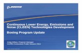 Continuous Lower Energy, Emissions and Noise … · 2013: 787-8 from Boeing’s Flight Test Fleet ...