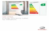 VDI 4707 - Energy Efficient Label for Elevators · out the entire life cycle of an elevator or escalator i.e. from its development, ... guideline for Schindler to further contribute
