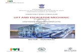 LIFT AND ESCALATOR MECHANIC - … Lift and Escalator Mechanic... · elevator well, car bottom clearance, landing zone, top over travel, overhead clearance, observe ... Lift and Escalator