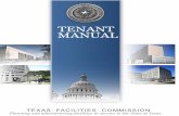 TEXAS FACILITIES COMMISSION jan16.pdf · within state owned facilities and grounds managed by the Texas Facilities Commission. This manual defines the ... Parking Garage E PKE Veronica