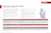 DuPont Tyvek Plus · in size). Tyvek® Plus coveralls are suitable for applications such as pharmaceutical manufacturing, medical applications, research and biosecurity laboratories,