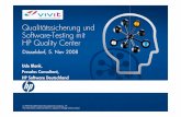 Qualitätssicherung und Software-Testing mit HP Quality …fcsseldorf_QualityCenter... · Presales Consultant, HP Software Deutschland. Agenda 1 HP Quality Center 2 Business Process