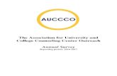 The Association for University and College …auccco.com/resources/Documents/Tools and Resources/The AUCCCO... · The Association for University and College Counseling Center Outreach