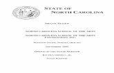 STATE OF NORTH CAROLINA - NC State Auditor · FROM THE NORTH CAROLINA SCHOOL OF THE ARTS FOUNDATION, ... deans, cabinet, faculty and ... North Carolina and University of North Carolina