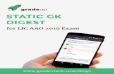  ·  STATIC GK DIGEST-2016 Dear readers, This Static GK Digest is a complete docket of GK information asked in various Competitive Exams.