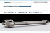 MECHANICS SYNERGY DRIVESHAFTS - gkngroup.com · GKN Cardan Shafts are available in a complete range of sizes for off-highway ... TCs = Functional limit torque – static Torque Capacity