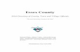Essex County Directory.pdf · Essex County 2014 Directory of ... Motor Vehicles Department ... Veterans Service State Counselor ...