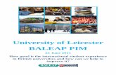 University of Leicester BALEAP PIM - English for … · A BALEAP PIM on ESAP developments and ... Gordon Campbell Garendon, ... Welcome to the University of Leicester Baleap PIM.