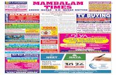 MAMBALAMmambalamtimes.in/admin/pdf/1521277701.18.03.2018.pdf · Chennai Group of Sri Vishnu Sahasranamam Mandalis, in associa-tion with Sarvajana Raksha Samithi ,has organised mass