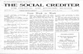 T , - - .,. - ' ~- ~mE;SOCIAL·CREDITER, - alor.org Social Crediter/Volume 6/The Social Crediter Vol 6... · Saturday, July 19, 1941. Page 3 The point of view which holds that strenuous