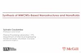Synthesis of MWCNTs-Based Nanostructures and Nanofluids · Synthesis of MWCNTs-Based Nanostructures and Nanofluids Sylvain Coulombe ... Pierre-Luc GIRARD-LAURIAULT