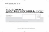 MICROWAVE CONVECTION/GRILL OVEN - Farnell … · MICROWAVE CONVECTION/GRILL OVEN KOC-9C0T/KOC-9C0TSL/KOC-9CTC/KOC-9C0TBK ... As the colour of the wires in the mains lead of this appliance