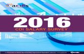 2016 - ACDIS CDI Salary Survey.pdf · The number of respondents to ACDIS’ 2016 CDI Sal- ... describe their role in the CDI profession as CDI reviewer, manager, physician advisor,