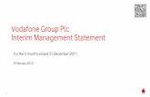 Vodafone Group Plc Interim Management Statement · Vodafone Group Plc Interim Management Statement ... 1.4ppt QoQ –Lower out of ... Vodafone Group Plc Interim Management Statement