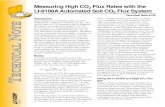 Measuring High CO2 Flux Rates with the LI-8100A … · However, at high flux sites such as those mentioned above, chamber CO 2 concentration can rise thousands ... short piece of