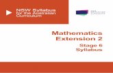Mathematics Extension 2 - NSW Syllabus · Mathematics Extension 2 Stage 6 Syllabus 5 Diversity of Learners NSW Stage 6 syllabuses are inclusive of the learning needs of all students.