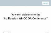 “A warm welcome to the 3rd Russian WinCC OA Conference”industry-software.ru/conf2017/slides/03-Anderka-Staufer-Recent_ETM... · 3rd Russian WinCC OA Conference ... •HVAC, Fire