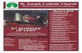 St. Joseph Catholic Church 4 2018 Online... · 1790 14th Street, Marion, IA 52302 * PHONE: 319 -377 -4869 * WEBSITE:  ... March 8, from 1 to 3 p.m. in the church hall at …