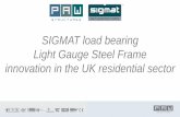 SIGMAT load bearing Light Gauge Steel Frame innovation …exploreoffsite.co.uk/assets/EO_Housing_2017/Presentations/David... · SIGMAT load bearing Light Gauge Steel Frame innovation