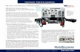 MF102-H-TS Hydraulic Training Systemfluidpowertrainingsystems.com/pdf/2017-MF102H-TS.pdf · Students graduate from learning simple, single-valve/ single actuator, circuits to constructing