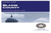 Blaine County Reports/database... · March 29, 2016 TO THE CITIZENS OF BLAINE COUNTY, OKLAHOMA Transmitted herewith is the audit of Blaine County, Oklahoma for the …