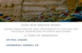HOW MUD BRICKS WORK - HEDON Household …€¦ · how mud bricks work: using unsaturated soil mechanics to explain the material properties of earth buildings a year of research dr