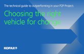 The technical guide to outperforming in your P2P … · The technical guide to outperforming in your P2P Project: Choosing the right vehicle for change. ... Kofax from Lexmark, ...