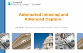 Automated Indexing and Advanced Capture - … · Automated Indexing and Advanced Capture ... validating the defined data field and passing ... •External and Internal: