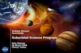 Suborbital Science Program - UNOLS · • Targeted observations of ephemeral ... Suborbital Science Program Mgt & Science Missions Catalog Aircraft New ... Project The ESCD project