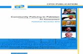 COMMUNITY POLICING IN PAKISTAN - CPDI · Technical guidance: Devyani Srivastava and Devika Prasad, CHRI ... as a guide in advancing community policing in Pakistan. 3 1.2B STRUCTURE