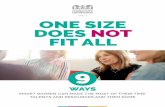 ONE SIZE DOES NOT FIT ALL - schreibermedia.comschreibermedia.com/.../2018/07/One-size-does-not-fit-all_FINAL.pdf · — Women Give 2017 Report, Women’s Philanthropy Institute, Indiana