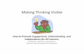 Making Thinking Visible - gate.emcsd. · PDF filedescribing, wondering, ... organizing, identifying connections, ... Creativity and Innovation Skills Making Thinking Visible Strategy