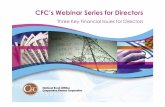 CFC’s Webinar Series for Directorseoplugin.commpartners.com/NRECA/110721Directors/110721b_slides... · CFC’s Webinar Series for Directors ... into its next chapter and phase of