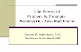 The Power of Primers & Prompts - Steven R. Van Hookwwmr.us/support/Primers-SC.pdf · The Power of Primers & Prompts: Boosting Our Low-Watt Brains Steven R. Van Hook, PhD ... Malcom