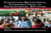 Cognitive-Behavioral Interventions in Educational Settingstandfbis.s3.amazonaws.com/rt-media/pp/common/sample-chapters/... · Cognitive-behavioral interventions in educational settings