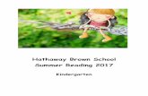 Hathaway Brown School Summer Reading 2017 · and a blue squirrel with glasses. They have a problem. ... she realizes that maybe this newcomer can teach her something, too. ... How