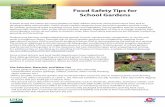 Food Safety Tips for School Gardens - Purdue … Safety... · Food Safety Tips for School ... Check with your local Cooperative Extension office if you need assistance determining