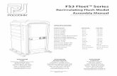 FS3 Fleet™ Series - PolyJohn · FS3-2 Assembly June 2014 Page 1 of 16 FS3 Fleet™ Series Recirculating Flush Model Assembly Manual U.S. PATENTS: 5,500,960 - 5,500,962 - 5,560,050