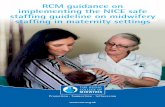 RCM guidance on implementing the NICE safe staffing … Guidance on... · staffing shortages, they did highlight the need for robust procedures for establishing how many staff ...