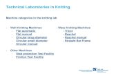 Technical Laboratories in Knitting - HS Niederrhein · 2017-05-22 · Universal E 5 100cm Flat knitting machine ... Knitting Lab – Circular Knitting Machines ... Mayer & Cie FV
