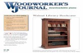 Walnut Library Bookcase - Woodworker's Journal€¦ · Walnut Library Bookcase WOODWORKER'S JOURNAL ... have the quintessential American bookcase. ... Elevation Drawingon page 155