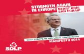 IN EuROPE ARÍSSAN EORAIP - Ulster Universitycain.ulst.ac.uk/issues/politics/docs/sdlp/sdlp_2014-05_lg-eu-man_r.pdf · Strength again in Europe will result from being a member of
