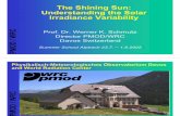 The Shining Sun: Understanding the ... - ESA Space Weatherswe.ssa.esa.int/TECEES/spweather/Alpbach2002/Werner Schmutz... · Understanding the solar irradiance variability 3-component