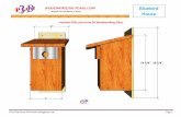 WOODWORKING PLANS.COM Bluebird · WOODWORKING PLANS.COMWOODWORKING PLANS.COM Bluebird House Another FREE plan from 3D Woodworking Plans “Projects For the Home or Shop”