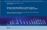 Nowcasting GDP in Real-Time: A Density Combination Approach · Nowcasting GDP in Real-Time: A Density Combination Approach Knut Are AastveityKarsten R. GerdrupzAnne So e JorexLeif