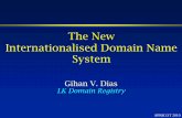 The New Internationalised Domain Name System · Use of IDN names Users will generally deal with names in their own language / script Either Unicode, or other encodings DNS works with
