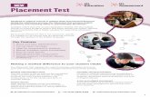NEW Placement Test - GL Assessment€¦ · NEW Placement Test Designed to support schools in making quick and informed decisions during the admissions process, the Placement Test