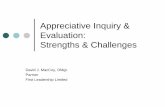 Appreciative Inquiry & Evaluation: Strengths & Challenges · Appreciative Inquiry & Evaluation: Strengths & Challenges ... The Thin Book of Appreciative Inquiry. Thin Book Publishing